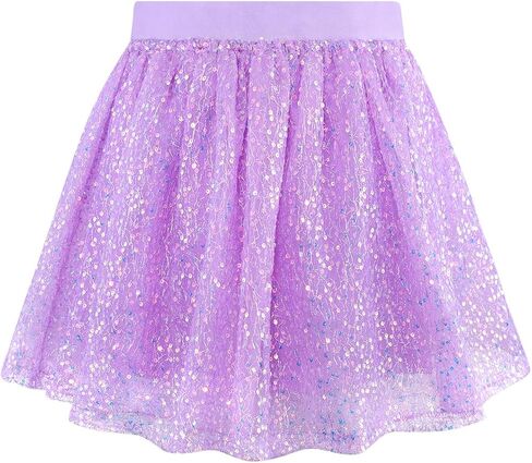 Xiaomosha Girls Sequin tutu تنورات مرنة الخصر الرقص الرقص الصغير فتاة عيد ميلاد حفلة الأميرة للأطفال من 3 إلى 10 سنوات in Kuwait