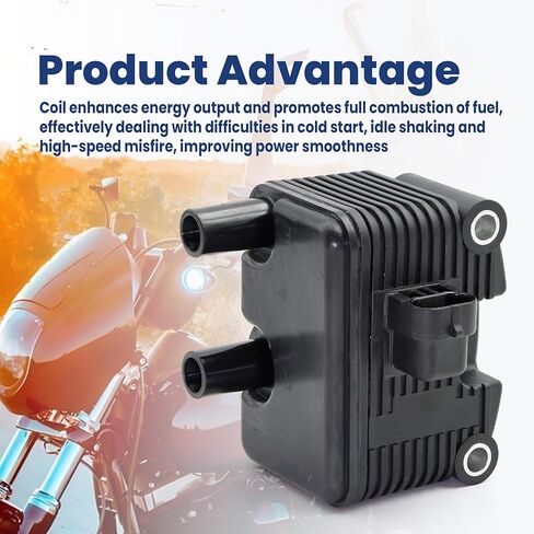 Astrosync 0.5ohm اشتعال ملف الاشتعال الملائم لهارلي-ديفيدسون DXL FLT FXD FLST FXST Sportster Touring Electra Glide Classic Fat Boy Efi Softail Fat Boy 883 1200 1999-2006 Replace 2102-0225 31655-99 in Kuwait
