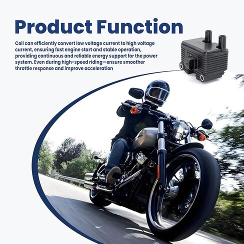 Astrosync 0.5ohm اشتعال ملف الاشتعال الملائم لهارلي-ديفيدسون DXL FLT FXD FLST FXST Sportster Touring Electra Glide Classic Fat Boy Efi Softail Fat Boy 883 1200 1999-2006 Replace 2102-0225 31655-99 in Kuwait