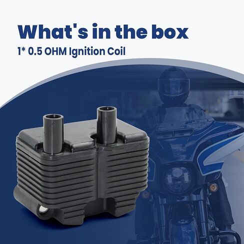 Astrosync 0.5ohm اشتعال ملف الاشتعال الملائم لهارلي-ديفيدسون DXL FLT FXD FLST FXST Sportster Touring Electra Glide Classic Fat Boy Efi Softail Fat Boy 883 1200 1999-2006 Replace 2102-0225 31655-99 in Kuwait