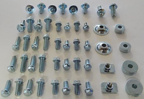 66pc Specbolt Body Bolt KIT compatable with Kawasaki KX & KXF. Plastics Seat Fenders shrouds Number Plates These Fasteners fit KX60 KX80 KX85 KX100 KX125 KX250 KX500 KX250F KX450F KXF250 & KXF450 in Saudi Arabia