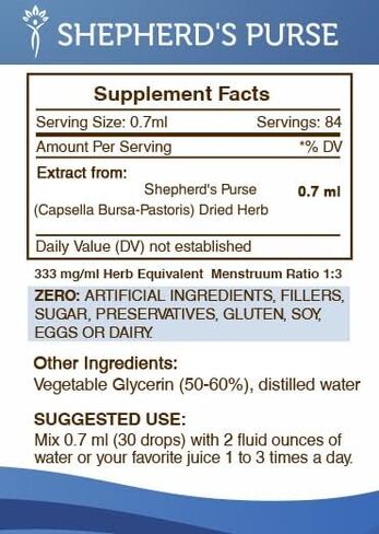 أسرار القبيلة - مستخلص سائل خالٍ من الكحول من محفظة الراعي، محفظة الراعي (كابسيلا بورسا-باستوريس) مكمل صبغة الأعشاب المجففة (4 أونصة سائلة) in Kuwait