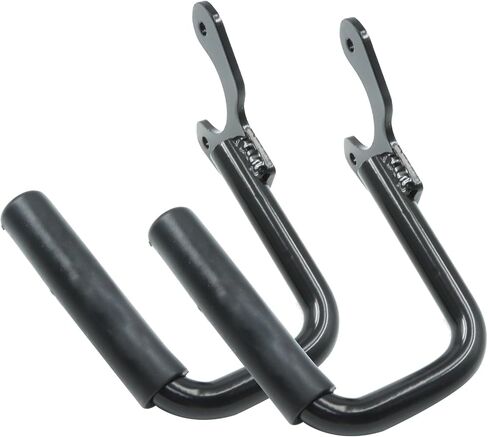 UOIENRT 2 Pcs Solid Front Grab Handles Bar, Black Textured Grab Handles, Replacement for Jeep Wrangler TJ Unlimited 1997-2006 in Saudi Arabia