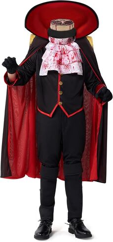 Spooktacular Creations Halloween Headless Zombie Costume for Boys, Kids Black Headless Horseman Costume with Cape, Gloves in Saudi Arabia