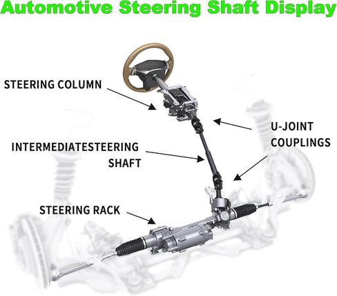 PartsFlow Vega Steering Box + 36" DD Steering Shaft + Pitman Arm + 1"DD X 3/4"DD U-Joint + 5/8"- 36 Spline x 3/4" DD U-Joints and Bracket in Saudi Arabia