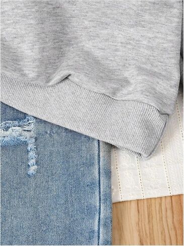 Gorglitter Girl's Cute Bow Sweatshirt Graphic Crewneck Long Sleeve Pullover Tops Size 8-12y in Kuwait