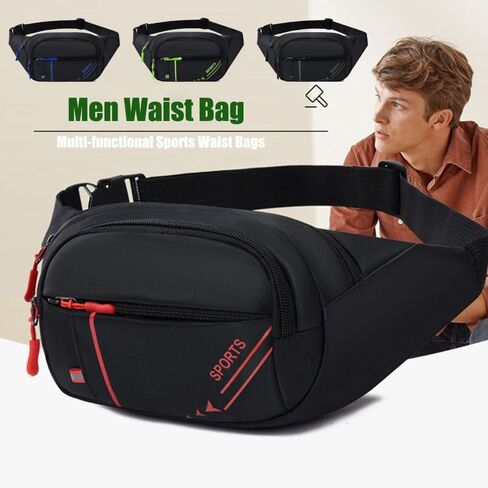 Men Multi-functional Close Fitting Bags Sports Black in Saudi Arabia