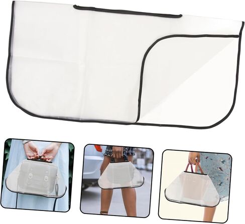 Outdoor Handbag Rainproof Cover Tote Bag Raincoat Handbag Rainproof Protector, Transparent, 70.00X70.00X0.50CM in Saudi Arabia