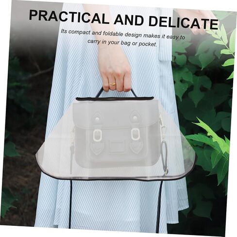 Outdoor Handbag Rainproof Cover Tote Bag Raincoat Handbag Rainproof Protector, Transparent, 70.00X70.00X0.50CM in Saudi Arabia