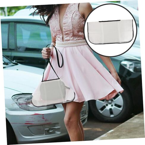 Outdoor Handbag Rainproof Cover Tote Bag Raincoat Handbag Rainproof Protector, Transparent, 70.00X70.00X0.50CM in Saudi Arabia