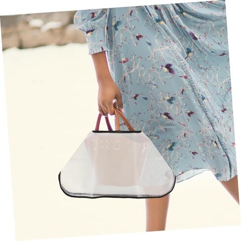 Outdoor Handbag Rainproof Cover Tote Bag Raincoat Handbag Rainproof Protector, Transparent, 70.00X70.00X0.50CM in Saudi Arabia