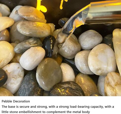 Decor Floor Fountain Ornament, Indoor Fountain, Recirculating Water Fountain with Stones and Lights, Modern Design for Home and Garden Decoration for Entryway in Saudi Arabia