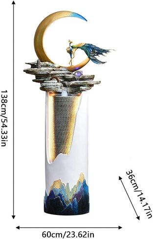 Decor Modern Fountain, Circulating Water Atomised Fountain, Hotel Fortune Feng Shui Wheel, Living Room Entrance Floor Ornaments for Entryway in Saudi Arabia