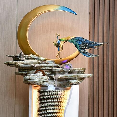 Decor Modern Fountain, Circulating Water Atomised Fountain, Hotel Fortune Feng Shui Wheel, Living Room Entrance Floor Ornaments for Entryway in Saudi Arabia