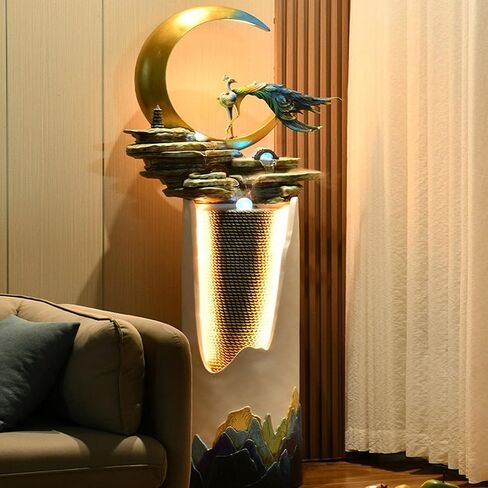 Decor Modern Fountain, Circulating Water Atomised Fountain, Hotel Fortune Feng Shui Wheel, Living Room Entrance Floor Ornaments for Entryway in Saudi Arabia