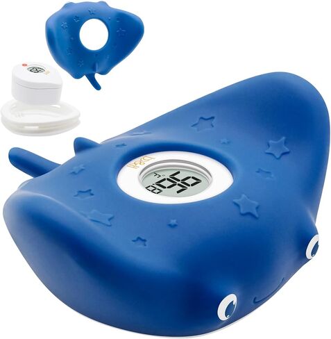 b&h Baby Bath Thermometer, White Swan Shaped Baby Safe Floating Bath Thermometer - Easy to Read Screen - Reliable Temperature Readings in Kuwait