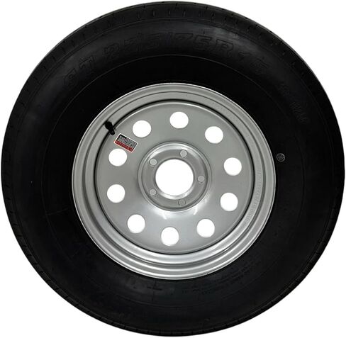 إطار مقطورة على RIM ST225/75R15 LRE الشعاعي الخاص 5 × 5 بوصات الفضة المعيارية in Saudi Arabia