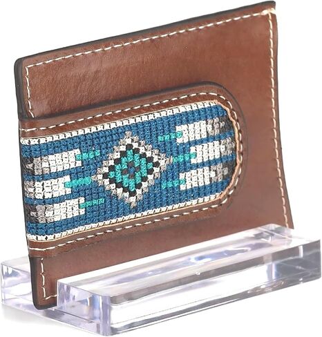 ARIAT Money Clip Southwest Inlay Wallet ، Brown in Saudi Arabia