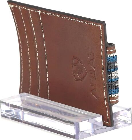 ARIAT Money Clip Southwest Inlay Wallet ، Brown in Saudi Arabia
