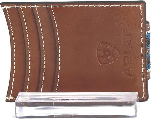ARIAT Money Clip Southwest Inlay Wallet ، Brown in Saudi Arabia