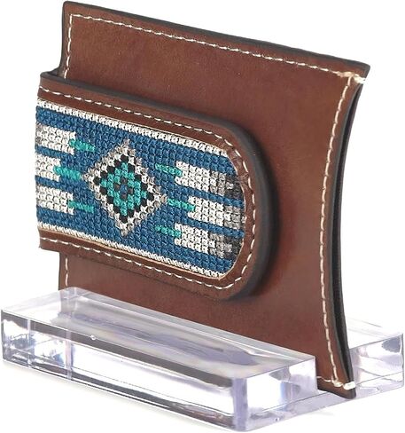 ARIAT Money Clip Southwest Inlay Wallet ، Brown in Saudi Arabia