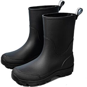 XUNRUO Mid Calf Garden Rain Boots for men and women,Waterproof Outdoor shoes Slip Resistant Fashion Boots in Saudi Arabia