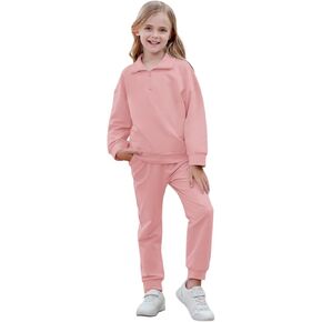 فتيات 2 قطعة من النوع الثقيل والرواط العرقات مجموعة المسارات الطويلة للأكمام الطويلة للبنات. in Kuwait