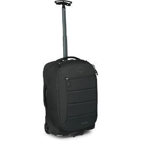 Osprey Ozone 2-WHEEL-ON-الأمتعة الخفيفة الوزن مع عجلات كبيرة الحجم ومقبض العربة-حقيبة السفر المتداول للسفر الجوي ، والأجزاء العلوية ، والرحلات في نهاية الأسبوع ، والأسود in Saudi Arabia