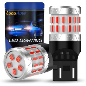 W21/5W 7443 مصابيح فرامل LED RED ، 7440 7441 7443 7444 T20 مصباح كهربائي للنسخ الاحتياطي لوقوف السيارات العكسي الإشارة أضواء ذيل الفرامل ، حزمة 2 in Kuwait