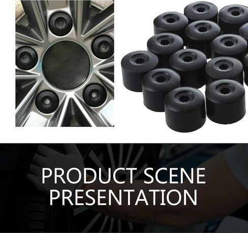 MLY 20PCS Car Wheel Lug Nut Covers Caps, 17mm Tire Bolt Caps with Removal Tool, Black Wheel Lug Nut Cover, Compatible with VW, Jetta, Beetle, Passat, GTI, CC Wheel Bolt 1K0 601 173 in Saudi Arabia