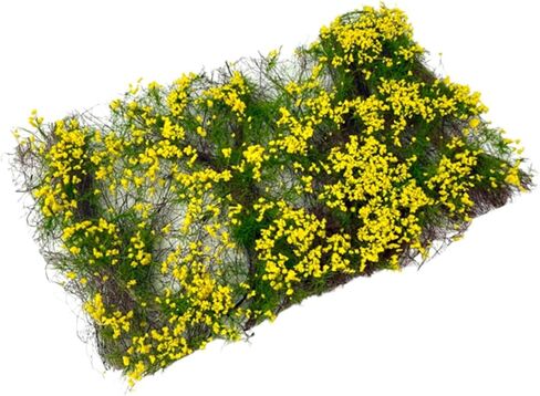 pistro Flower Cluster Grass Tuft Artificial DIY Flower Vegetation Group Lowland Shrubs Tuft for Dioramas Terrain Layout Sand 6.69x3.94x0.71 inch- Yellow in Saudi Arabia