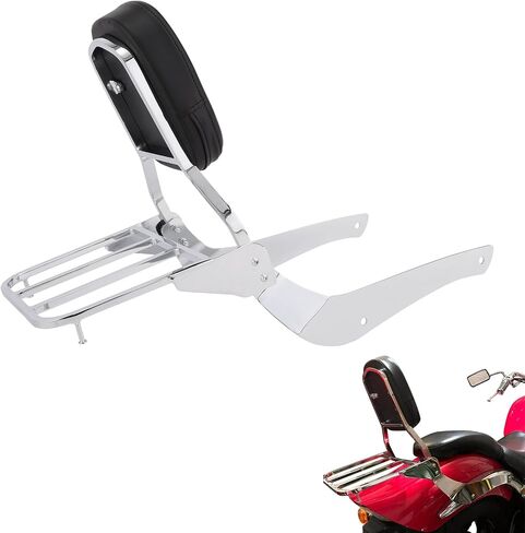 TCMT Detachable Sissy Bar Backrest Luggage Rack Fits For Suzuki Intruder Volusia VL800 2001-2011 Boulevard C50 2005-2011 in Saudi Arabia