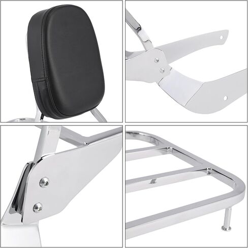 TCMT Detachable Sissy Bar Backrest Luggage Rack Fits For Suzuki Intruder Volusia VL800 2001-2011 Boulevard C50 2005-2011 in Saudi Arabia