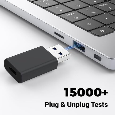 USB to USB C Adapter 2 Pack, USB-C Female to USB Male Adapter Charger Converter Compatible for Apple Watch Ultra iWatch/iPhone/Pro Max Plus/Airpods/iPad 9 10 Air 5 Mini 6/Car/Samsung Galaxy S23 S24 in Kuwait
