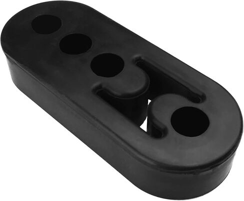 Exhaust Hanger Muffler Insulator Mount Bracket Bushing Pipe Rubber 4 Holes Car Vehicle Universal Black Rubber 12mm (0.47"), Pack of 2 in Saudi Arabia