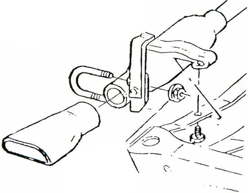 Inline Tube 1972 Chevelle SS, LS3, LS5, LS6 Rear Exhaust Tail Pipe Hangers in Saudi Arabia