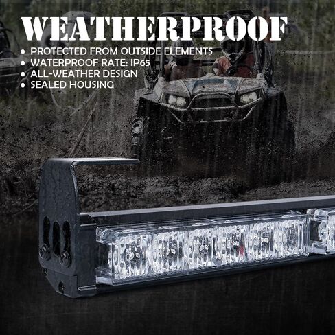 Xprite Upgraded 30" Offroad LED Rear Chase Strobe Light Bar w/Brake Reverse Turn Signal Light for Polaris RZR XP 1000 900, UTV, ATV, Side by Sides, 4x4, Trophy Truck - RZ Series RYWYR in Kuwait