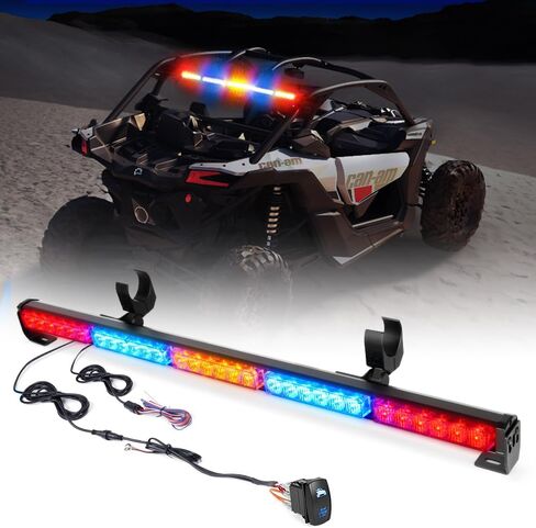 Xprite Upgraded 30" Offroad LED Rear Chase Strobe Light Bar w/Brake Reverse Turn Signal Light for Polaris RZR XP 1000 900, UTV, ATV, Side by Sides, 4x4, Trophy Truck - RZ Series RYWYR in Kuwait