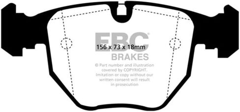 EBC Brakes Redstuff 3000 Series Sport Brake Pad Set DP31036C لتناسب BMW ، BMW (Alpina) in Saudi Arabia