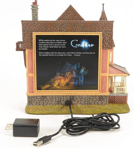 Department 56 Fright Avenue Village Coraline The Pink Palace Apartments Lit Building and Fompure ، 8.75 Int ، Multicolor in Saudi Arabia