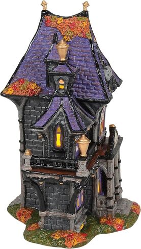 Department 56 Snow Village Halloween Puckett's Funerarium Lit Building, 9.21 Inch, Multicolor in Saudi Arabia
