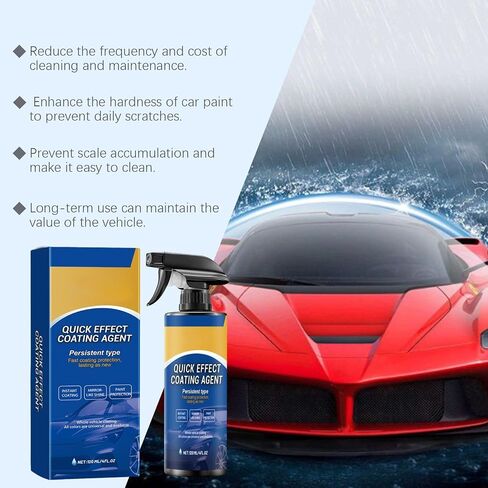 2PCS CAR ADVACTION CAR EACK-Facting Clating Racher ، 2025 New Equip Effect Coating Actor ، Car Scratch Wax Smoolless Washless ، 3 in 1 High Protect in Kuwait