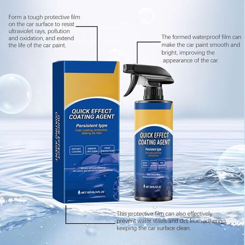2PCS CAR ADVACTION CAR EACK-Facting Clating Racher ، 2025 New Equip Effect Coating Actor ، Car Scratch Wax Smoolless Washless ، 3 in 1 High Protect in Kuwait