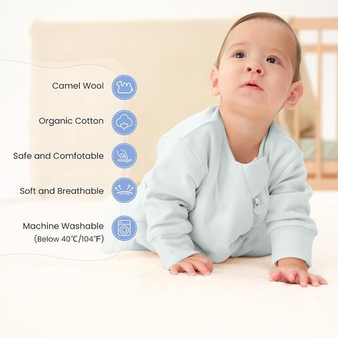 Unisex Sleeping Bag for Babies and Toddlers 1.0 Tog Sleep Sack 6-18 Months, Baby Sleep Sack, Newborn Sleep Sack, Wearable Blanket Baby, One Piece with Sleeves, Gifts for Baby, Pink Sky in Saudi Arabia