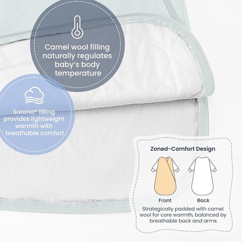 Unisex Sleeping Bag for Babies and Toddlers 1.0 Tog Sleep Sack 6-18 Months, Baby Sleep Sack, Newborn Sleep Sack, Wearable Blanket Baby, One Piece with Sleeves, Gifts for Baby, Pink Sky in Saudi Arabia