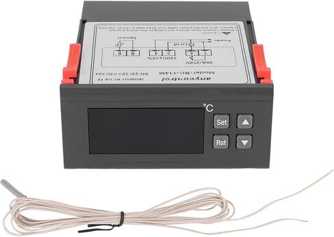 N84R 220V/30A وحدة التحكم في درجة الحرارة الرقمية RC -114M ترحيل ترحيل ترحيل -30 ~ 300 درجة مع مستشعر NTC in Saudi Arabia