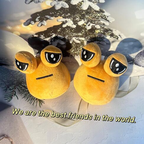 2pcs حزينة أفخم سلاسل المفاتيح الغريبة ، لعبة شخصية حزينة العاطفة plushie الأجنبي سلسلة مفاتيح ، حشو حقيبة الحيوانات الحلقة الرئيسية in Saudi Arabia