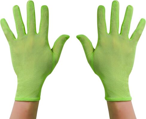 Luwint Short Mesh Gloves - قفازات إصبع أشعة الشمس الأنيقة المرنة لحفل الزفاف والأوبرا والحفلات والقيادة in Kuwait