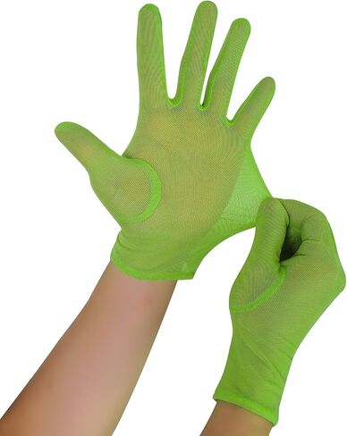 Luwint Short Mesh Gloves - قفازات إصبع أشعة الشمس الأنيقة المرنة لحفل الزفاف والأوبرا والحفلات والقيادة in Kuwait