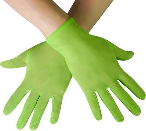 Luwint Short Mesh Gloves - قفازات إصبع أشعة الشمس الأنيقة المرنة لحفل الزفاف والأوبرا والحفلات والقيادة in Kuwait